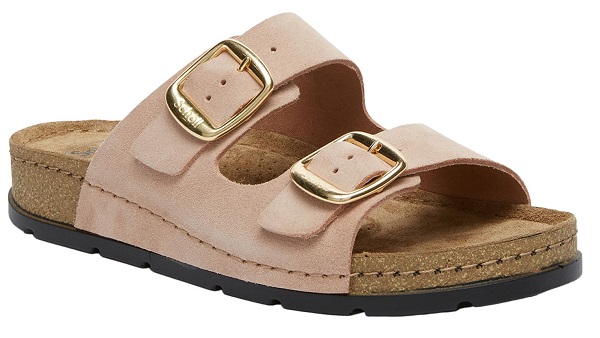 Bora 2 Buckles Suede W Nude 38