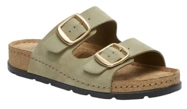 Bora 2 Buckles Suede W Olive37