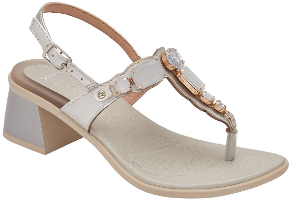 Murano Flipflop Sand W Silv 39